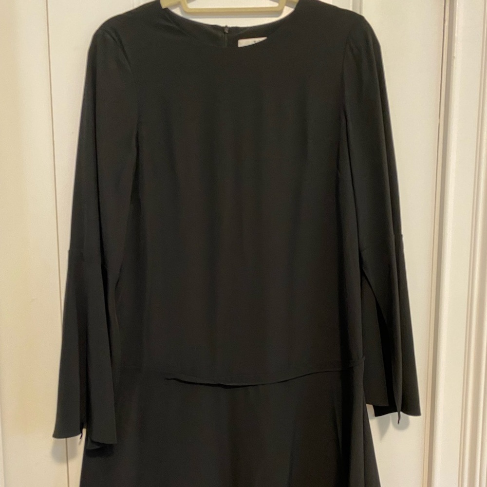 Tibi Black Silk Dress